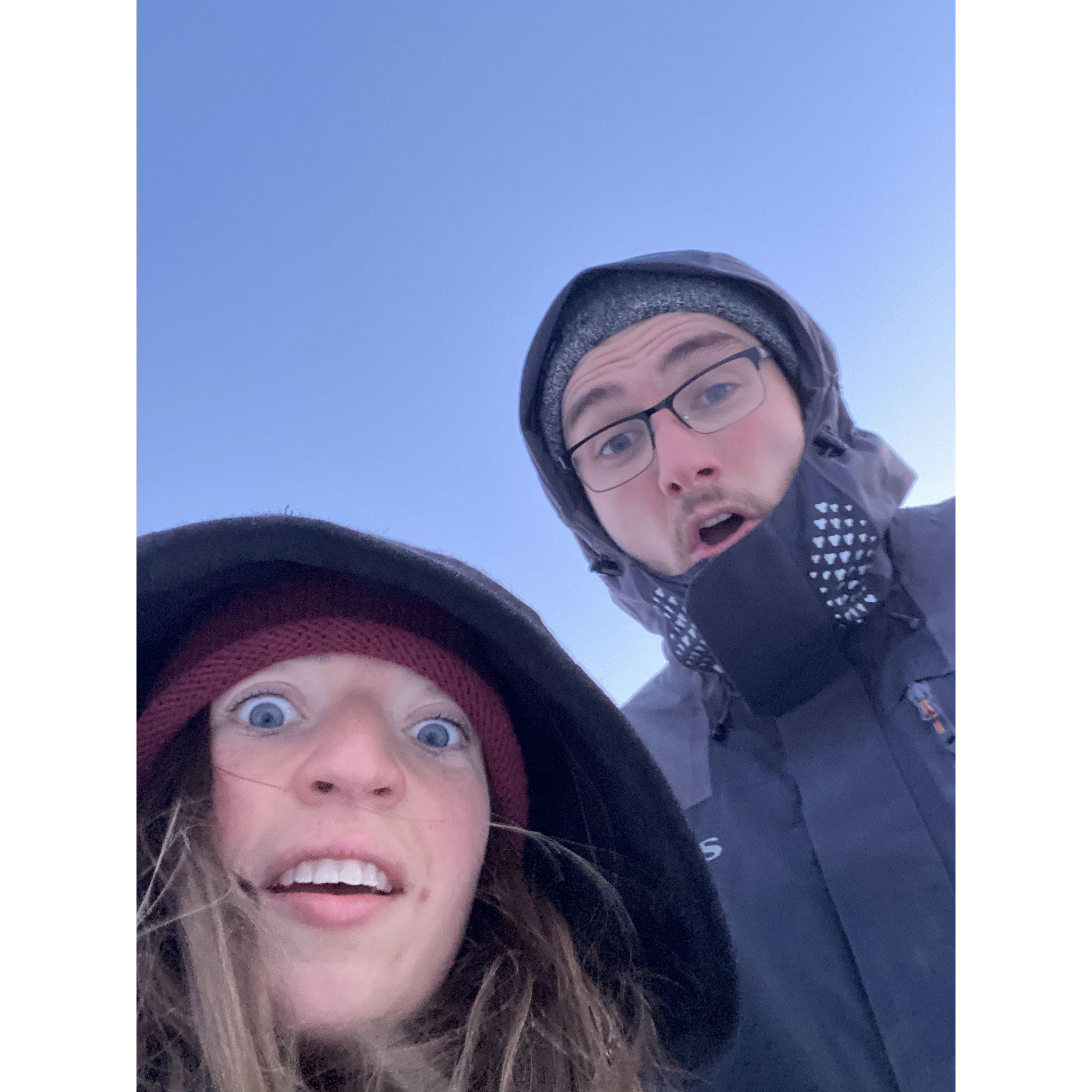 Negative 30 degrees out - we regretted this freezing excursion