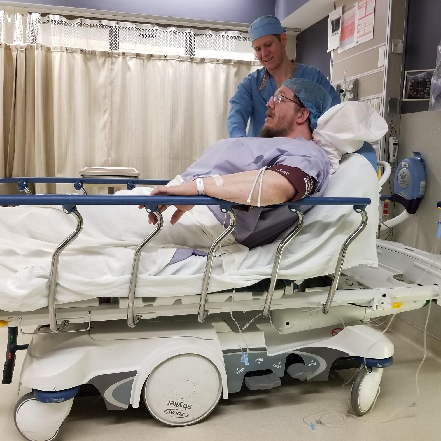Right before Phils surgery on his shoulder - Feb 2020