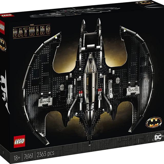 LEGO DC Batman 1989 Batwing 76161 Displayable Model with a Buildable Vehicle and Collectible Figures: Batman, The Joker – Mime Version and Lawrence The Boombox Goon, New 2021 (2,363 Pieces)