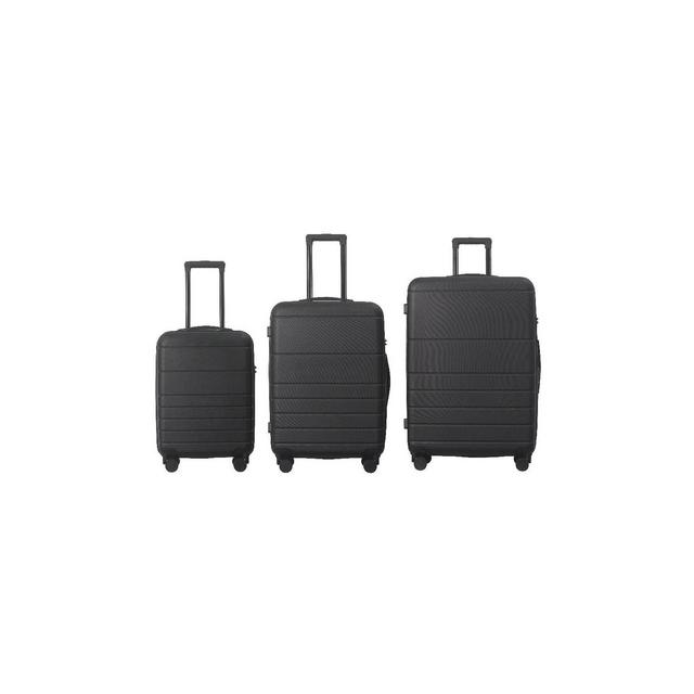Bestier 3-Piece Hardshell Luggage Set with TSA Lock，20" 24" 28" ABS Lightweight Spinner Suitcases, Travel-Ready, Durable and Secure