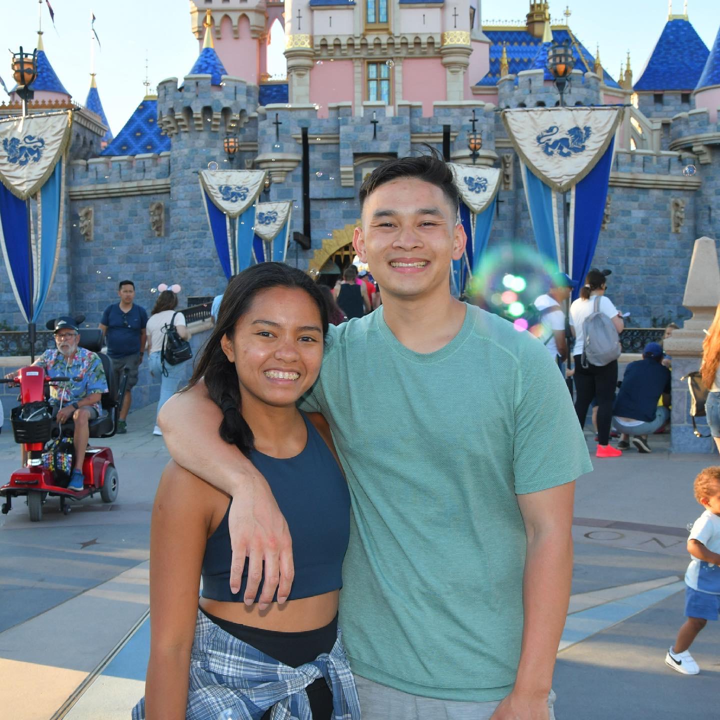 Celebrating our 4 year anniversary at the Happiest Place on Earth!