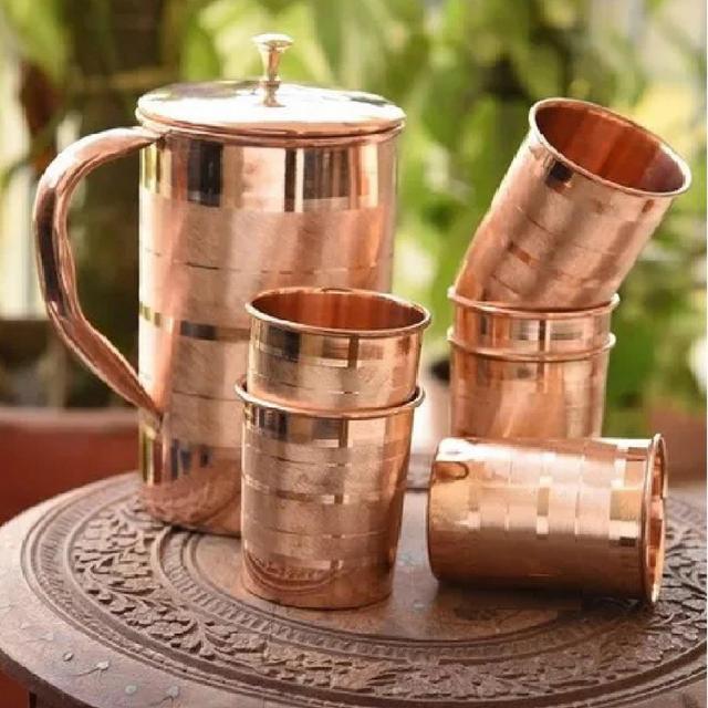 Etsy - 100% Pure Copper Handmade Pitcher & Tumblers