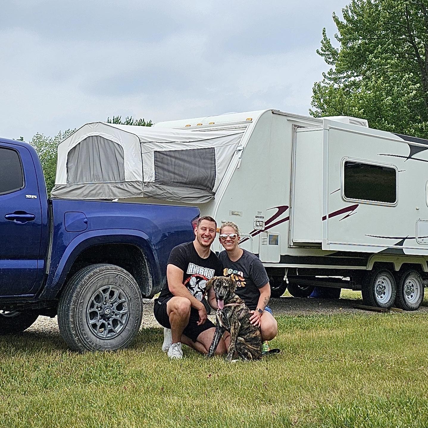 Our first solo camping trip at Rodgers Park