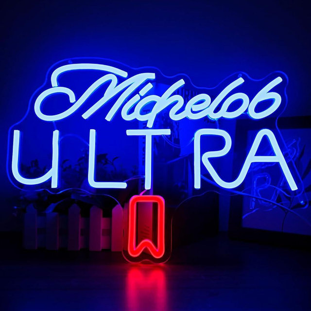 Michelob Neon Sign for Wall Decor Dimmable Beer Neon Signs Bar Led Sign Neon Sign for Man Cave Light Up Sign for Bedroom Home Bar Shop Pub Bistro Party Hotel Game Room Decor Gifts