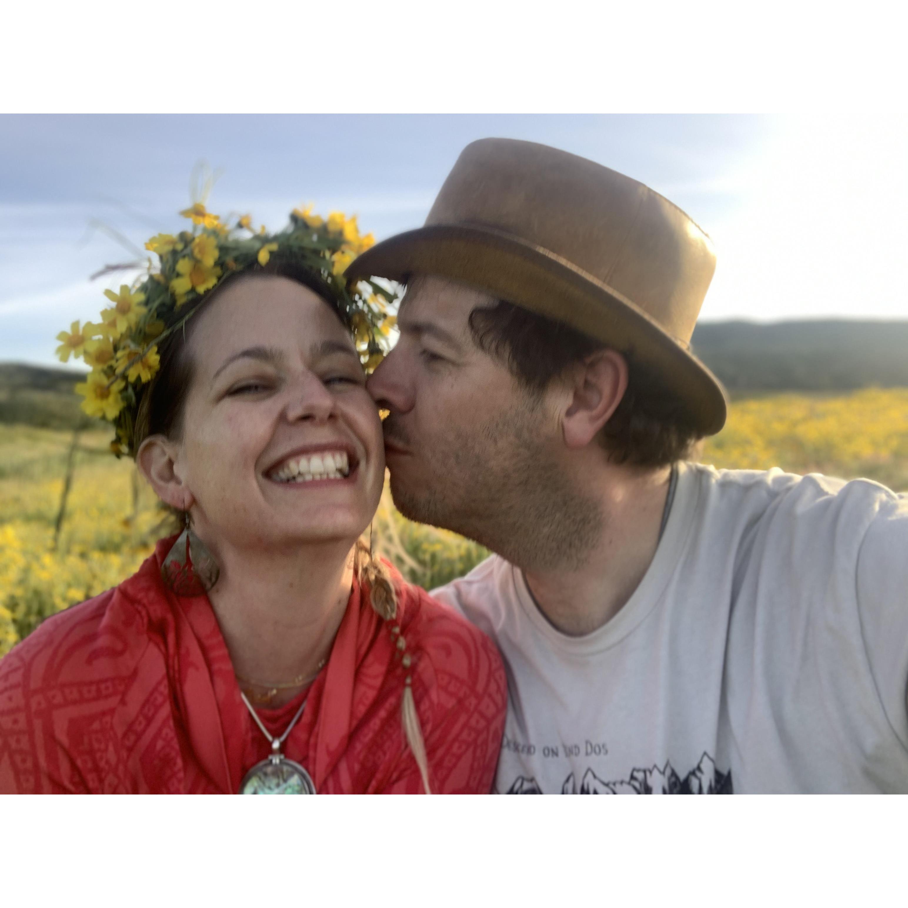 What says Love + San Francisco more than this photo? Superbloom, Carrizo Plains, 2019