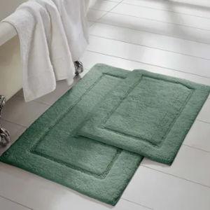 Modern Threads Solid-loop Differently Sized Bathmats (Set of 2)