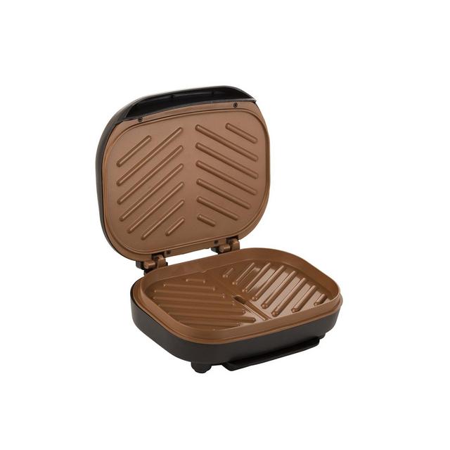 Brentwood Appliances Non-Stick 750W Indoor Electric Copper Grill and Panini Press