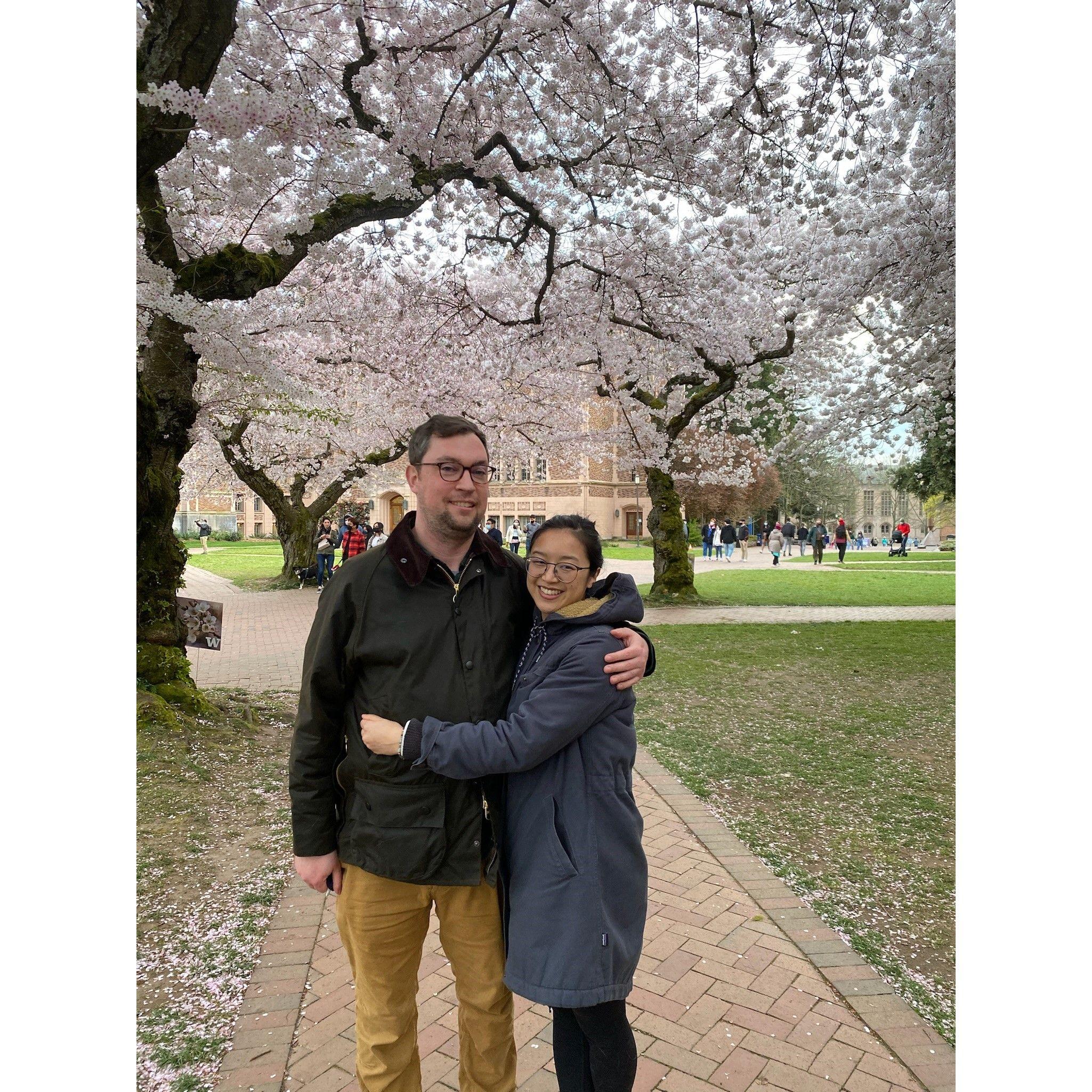 The quad at UW