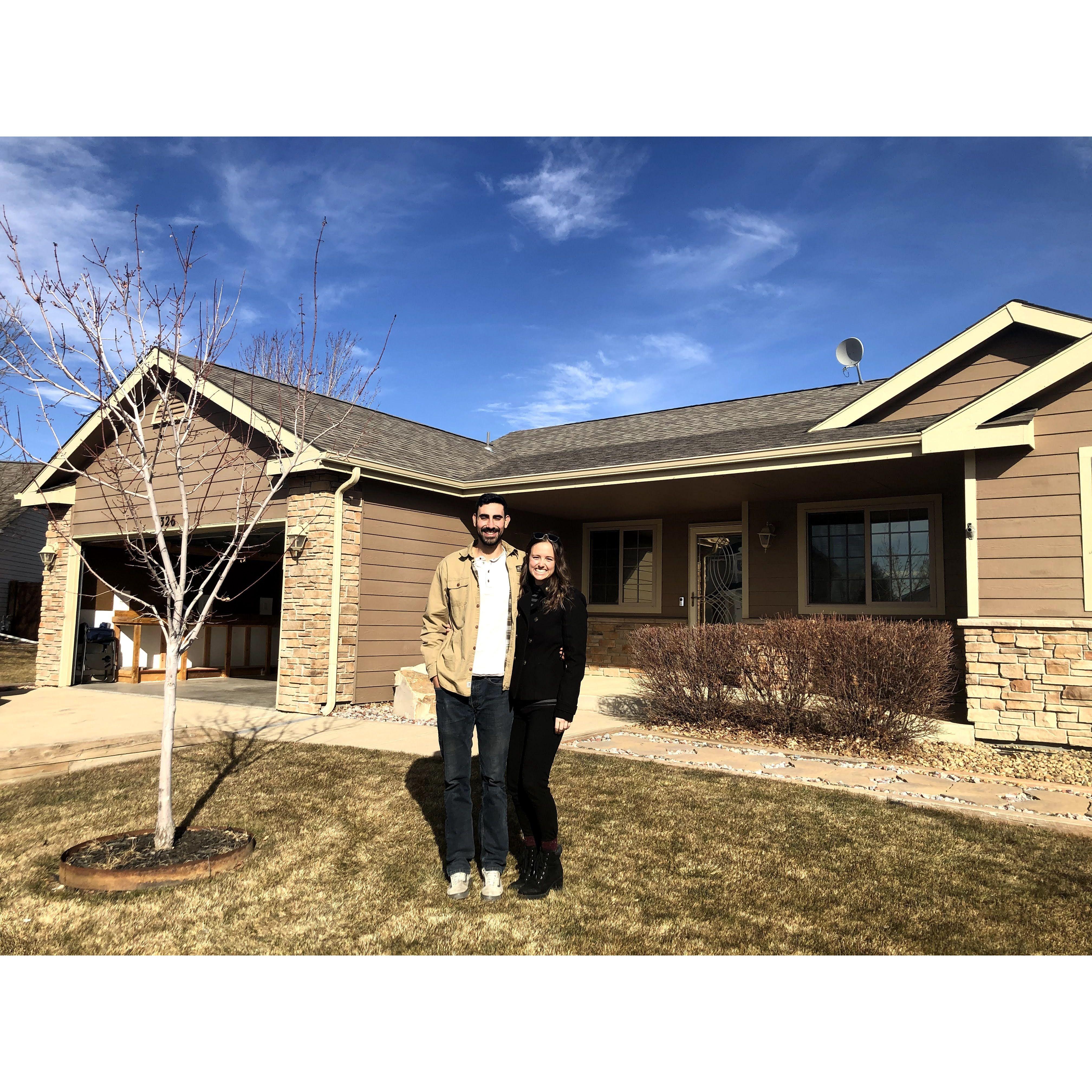 The day we closed on our home, Severance, Colorado, January 2021!