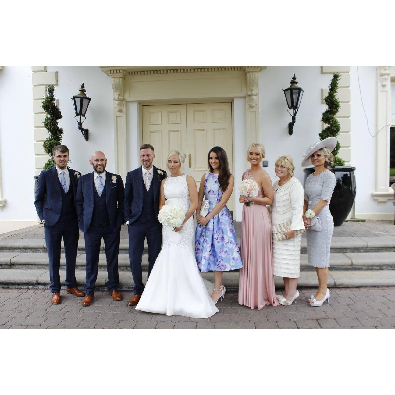 Jack's family at Stacy and Michael's wedding, Belfast 2016.