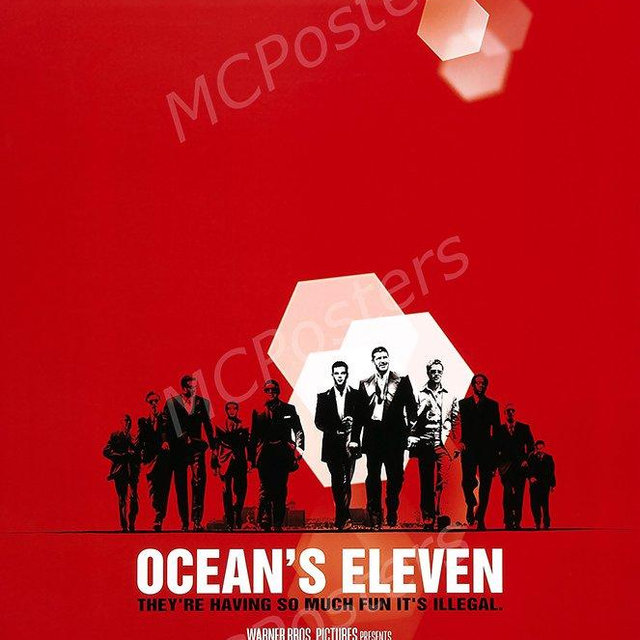 MCPosters Ocean's Eleven GLOSSY FINISH Movie Poster - MCP432 (24" x 36" (61cm x 91.5cm))