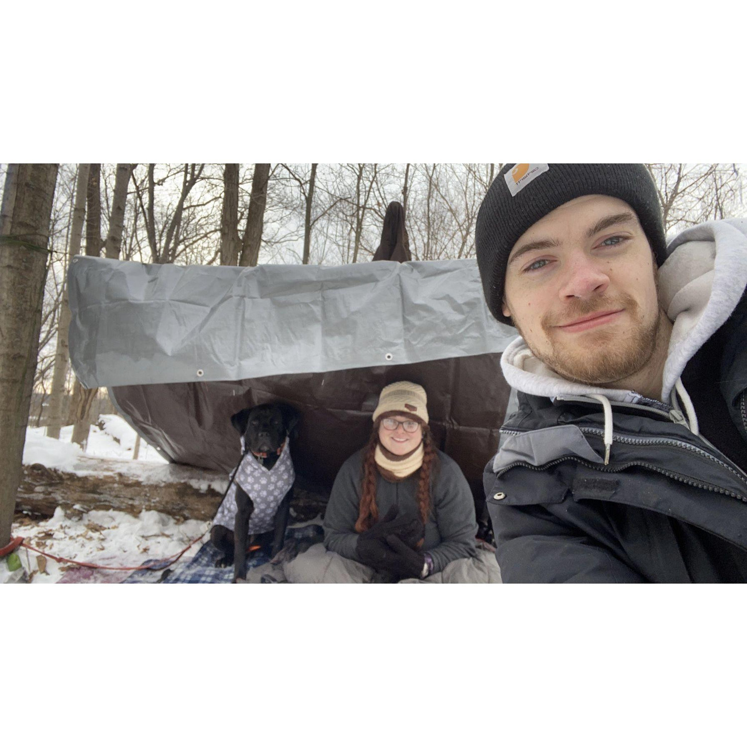 Our first winter day trip to Waterloo with Raven Mae