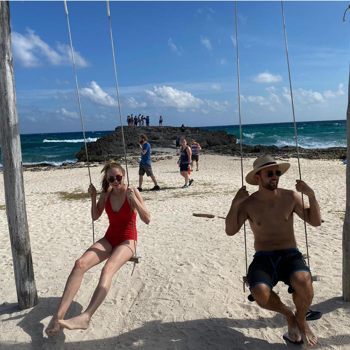 Our first trip together in Mexico in December 2019.