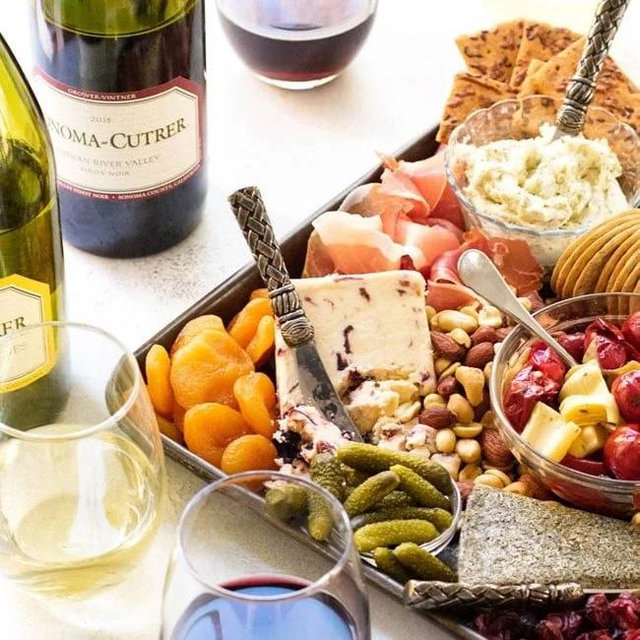 Cheese and wine