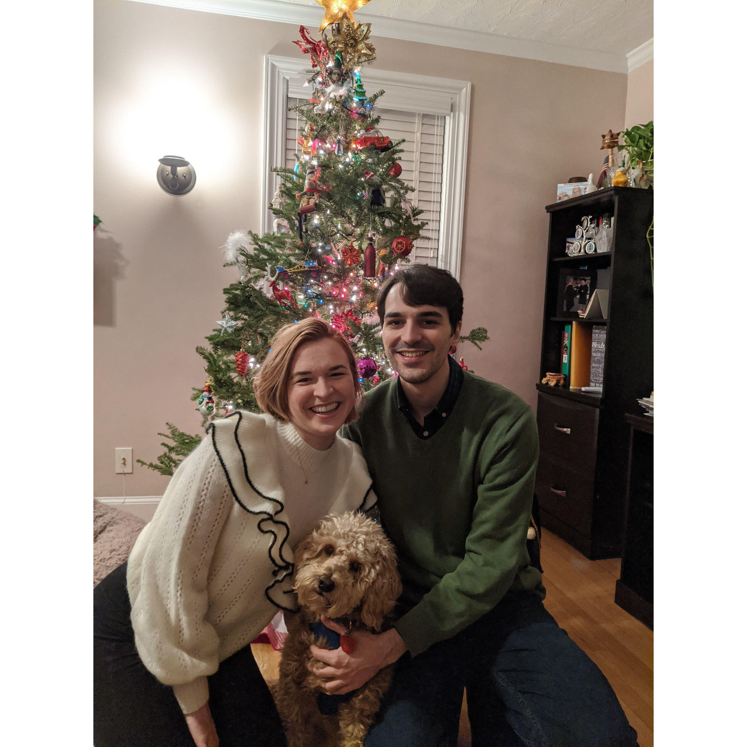 Christmas in Newton, featuring Mozart (Katie's youngest brother).