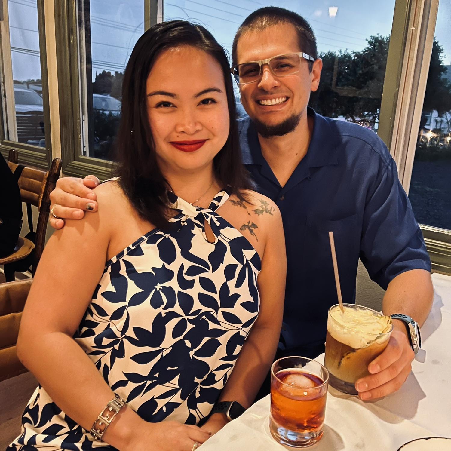 First year dating anniversary.