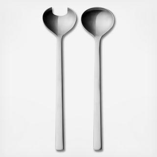 New York 2-Piece Stainless Steel Matte Serve Set