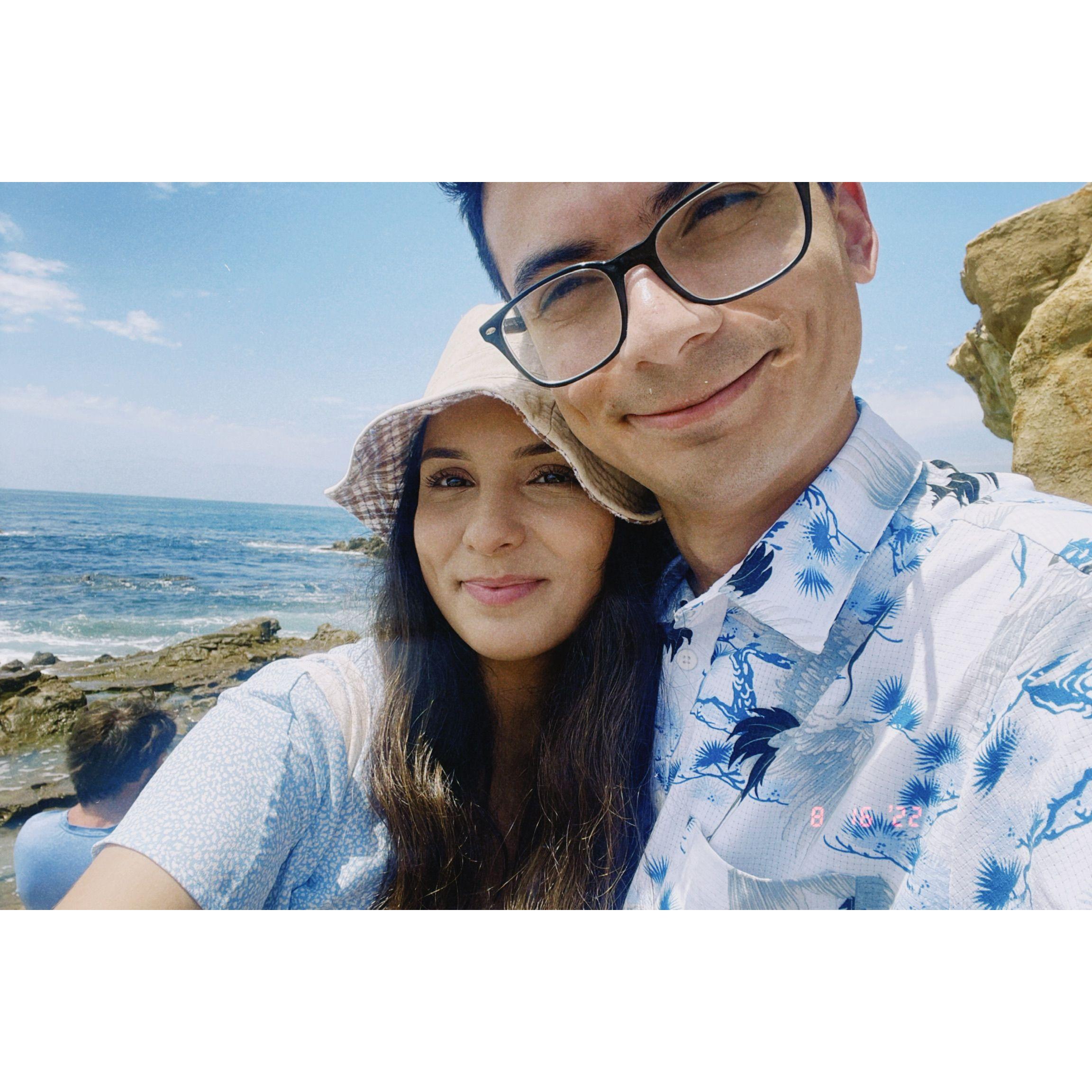 Celebrating our first year engaged!