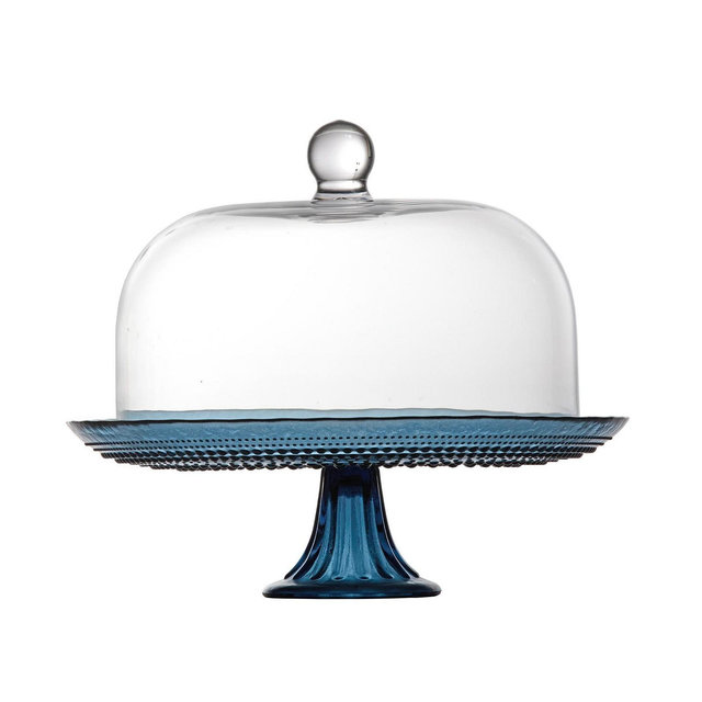Fortessa Jupiter Cornflower 13" Cake Stand and Dome Set