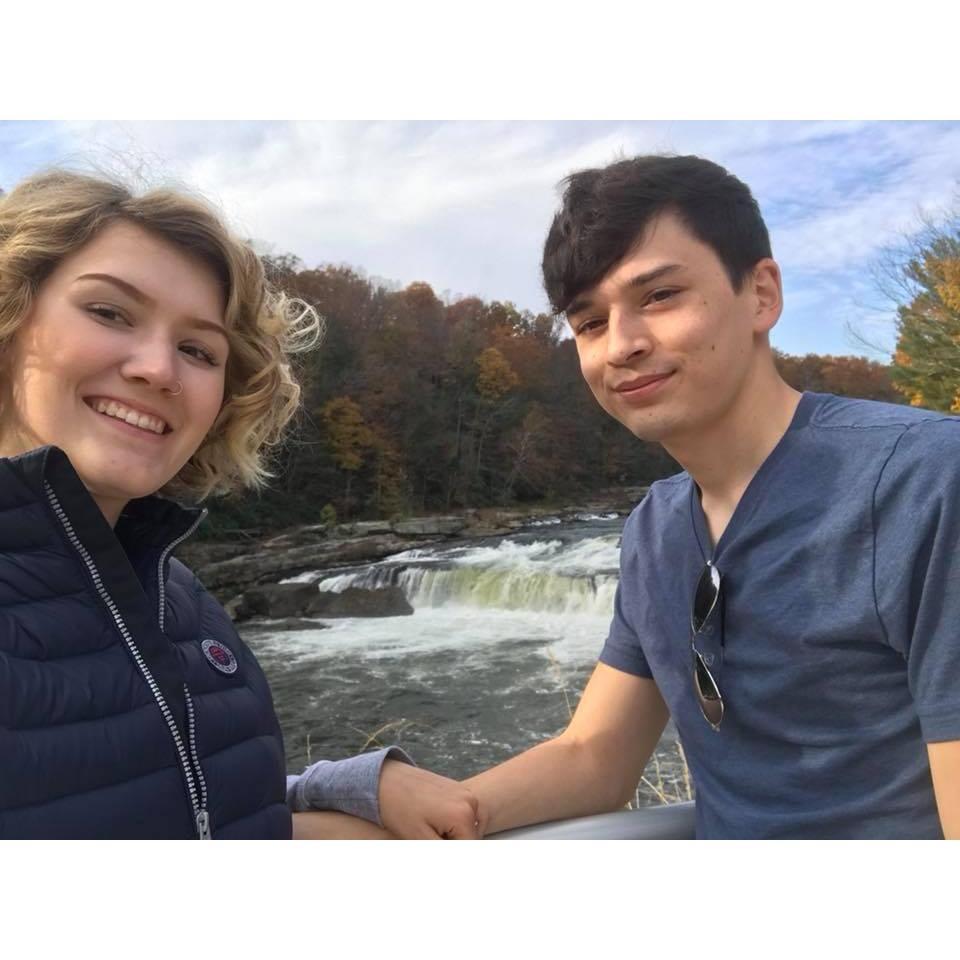 At Ohioplye State Park, the place were Nate would propose 7 months earlier.