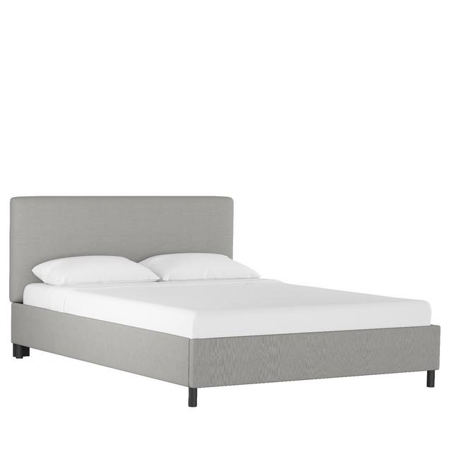 King Upholstered Platform Bed Linen Gray - Project 62™