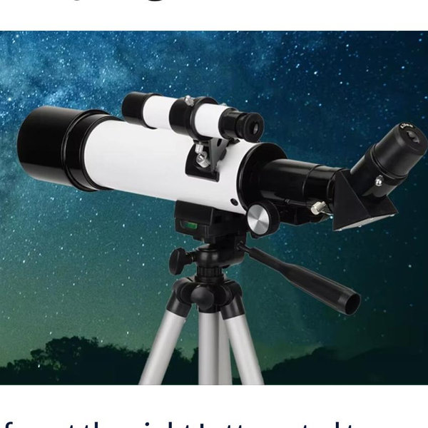 80mm Aperture Refractor Telescope for Adults & Beginners, 20-150X with Aluminum Tripod & Carry Bag