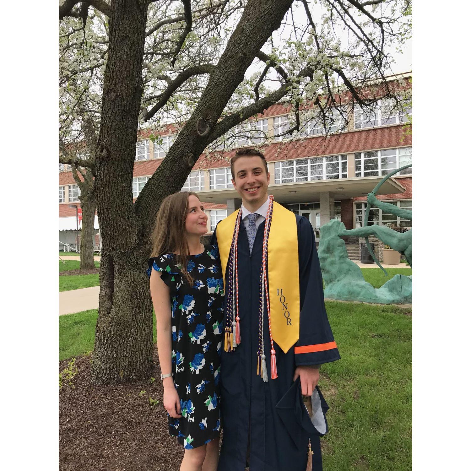 Matthew graduated! We celebrated! And mourned the end of an amazing senior year, getting to visit each other and experience college together.