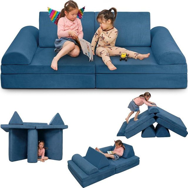 Betterhood Imaginative Play Couch Sofa for Kids - Large Size for Toddlers to Teens - Creative Playroom Furniture