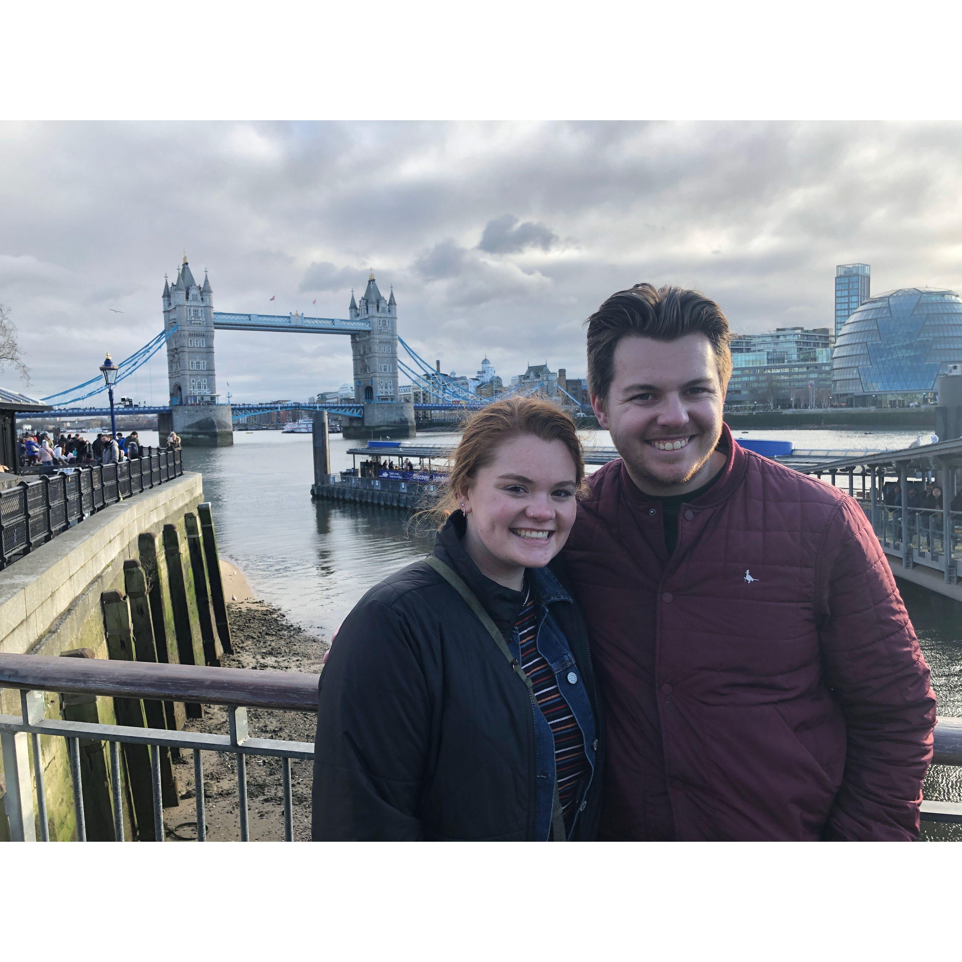 Maddie's first trip to the UK