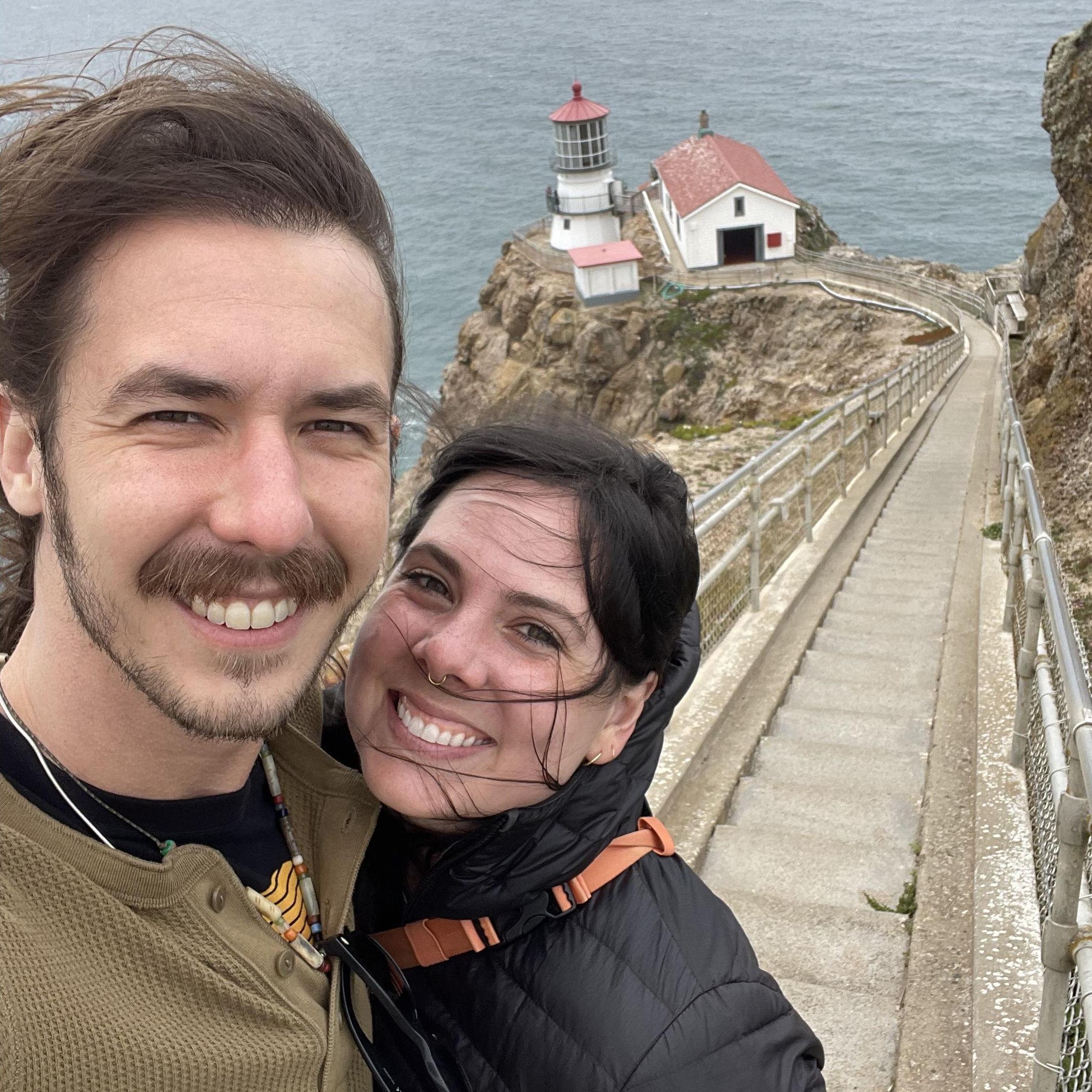 Melina takes Edú to Point Reyes. Where "The Fog" was filmed!
