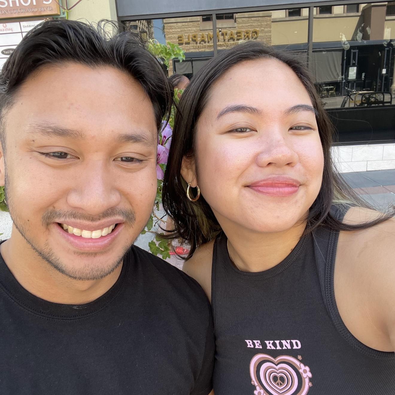 6 Year Anniversary (2022) - 21 & 22 yrs old | Pasadena, California | Andre & Marian explored restaurants in Pasadena and made lego sets together.