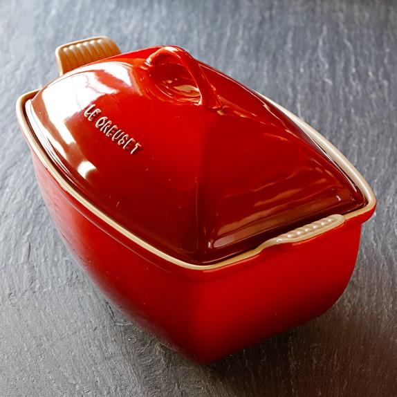 Le Creuset Stoneware Deep Covered Baker, 4 1/2-Qt., Red