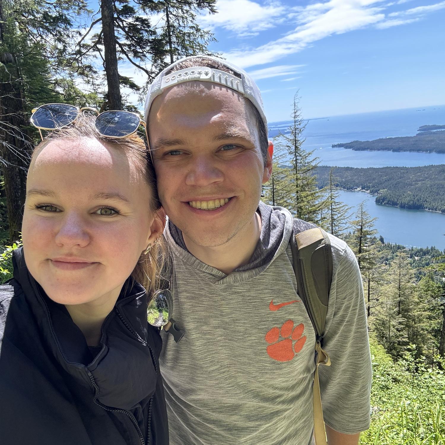 Very ill-prepared to hike in Alaska, but we made it on salt water taffy and dream. July 2024.
