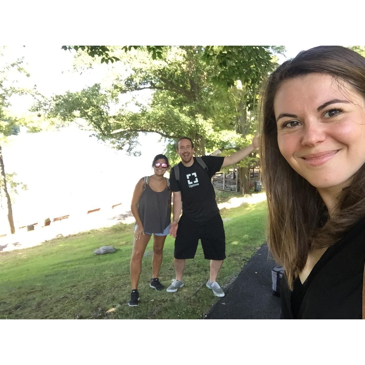 Labor Day Cabin in Upstate New York - before Anthony & Yaara were official!