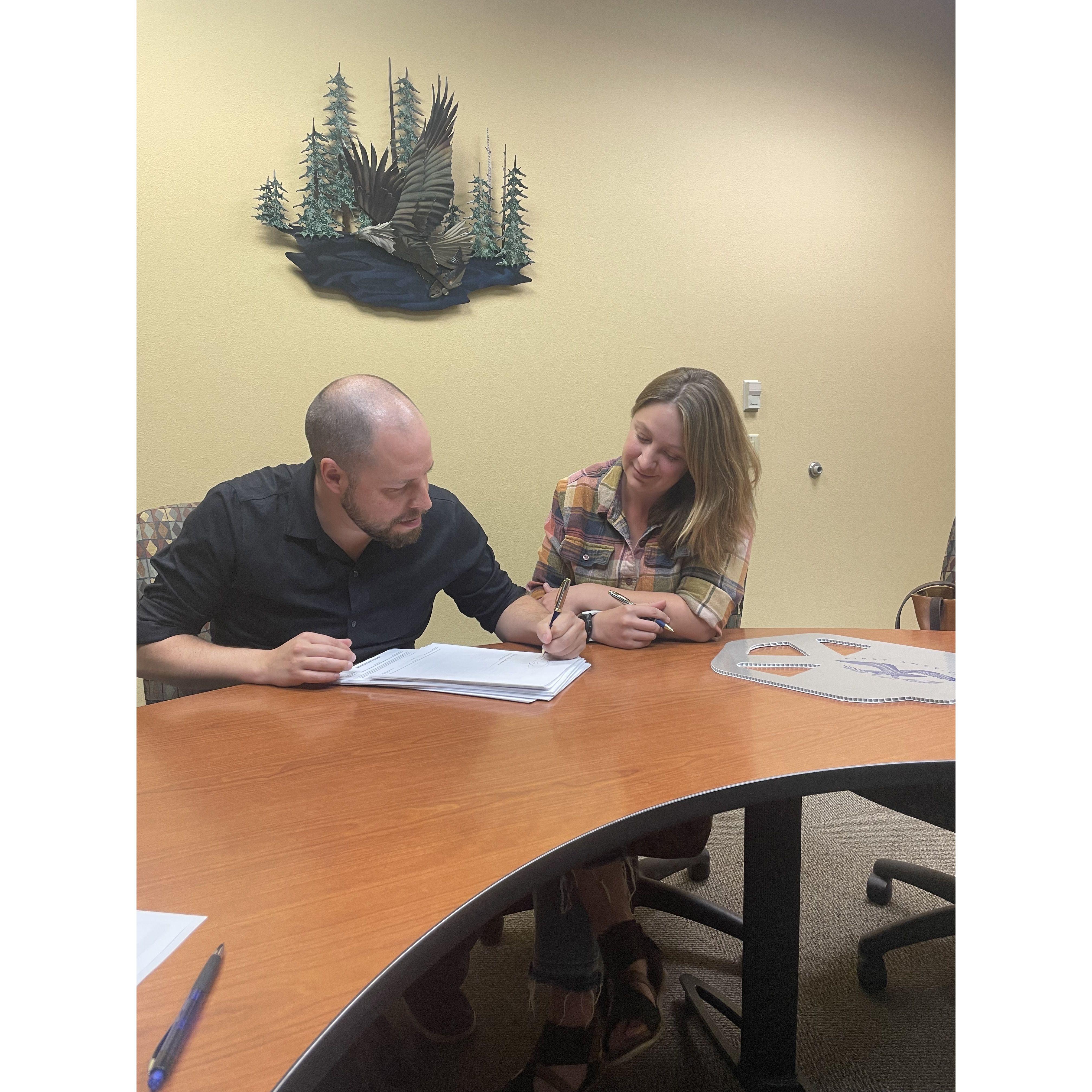 Anna and Peter bought their first house together in October 2022.