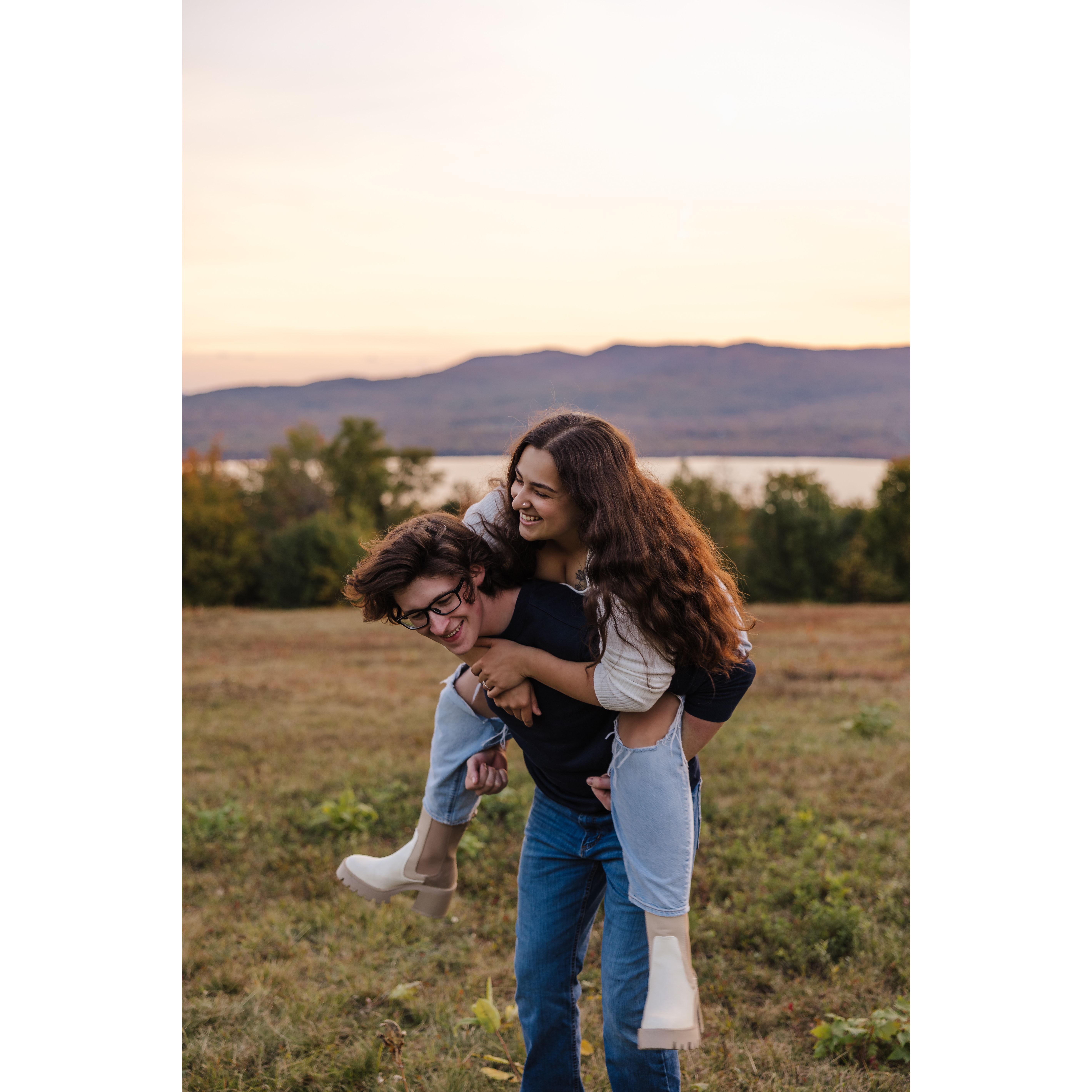 The day of our engagement during our trip to Maine! This engagement session: Jenna Gilmore Photography