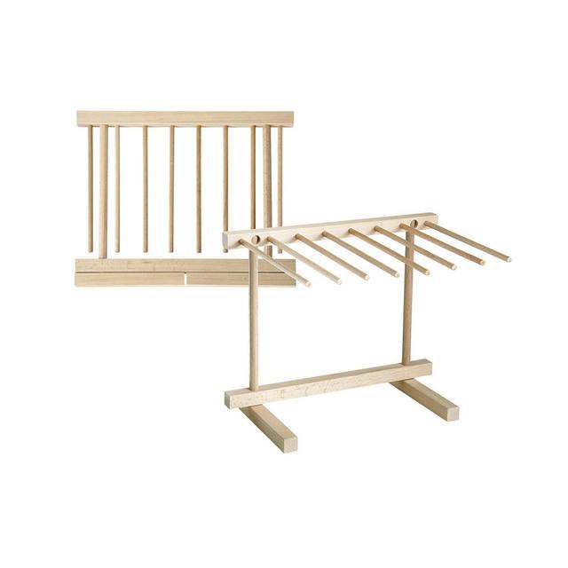 Fante's Collapsible Pasta Drying Rack, Made in Italy, Wood, 13.36" x 11.5", The Italian Market Original since 1906