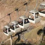 Cable car of Santorini