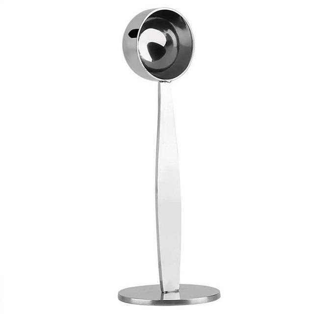 Coffee Scoop Dual Purpose Stainless Steel Multi Function Table Spoon for Espresso Scooper Measuring and Tamping (15ml)