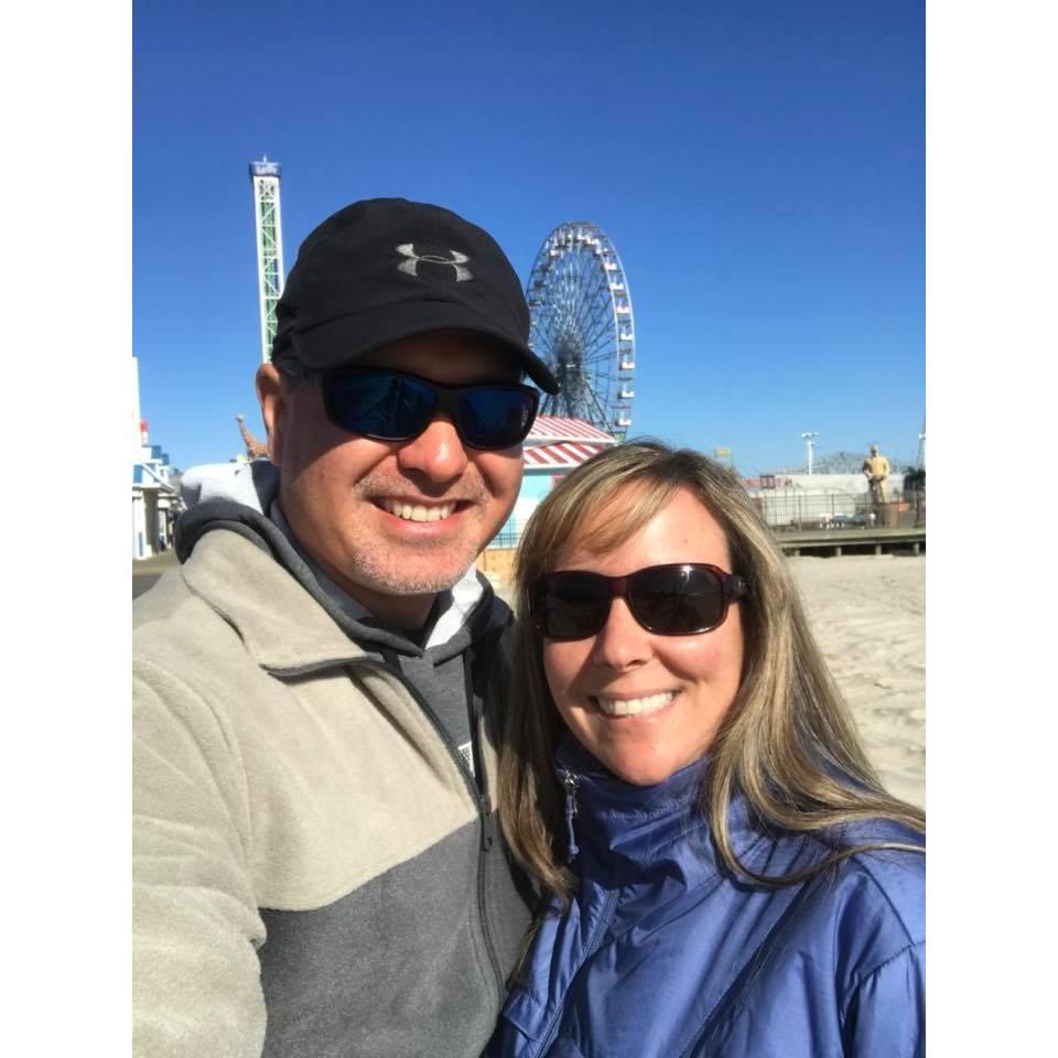 Sneaking in a selfie during Larry's first visit to Seaside in almost 30 years.