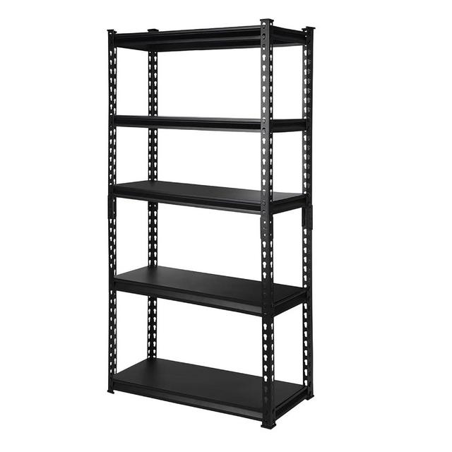 PACHIRA E-Commerce 5-Tier Garage Shelving Unit Heavy Duty Adjustable Storage Rack Metal Shelves for Kitchen, Garage, Office, 28" W x 12" D x 60" H