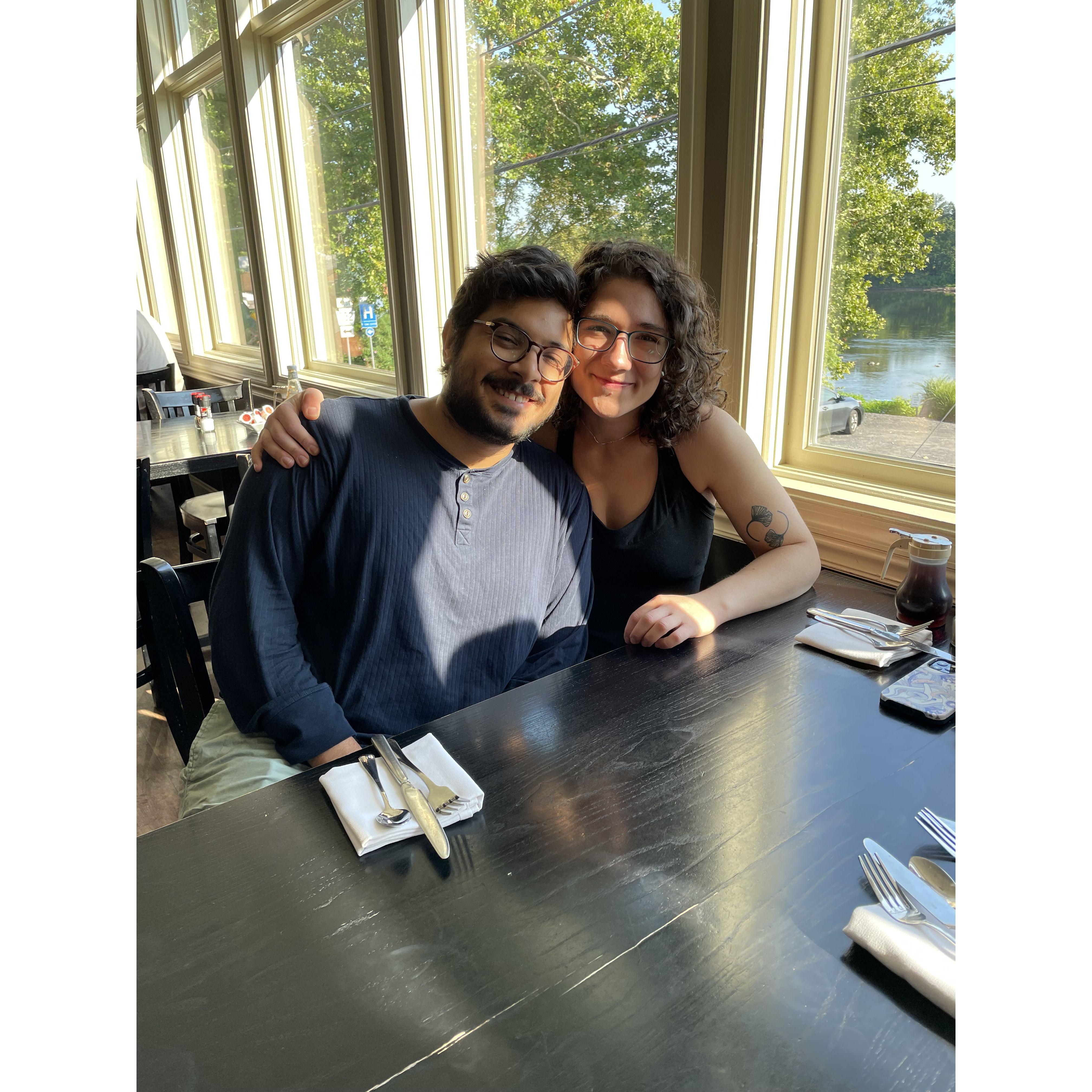 A sunny morning from our weekly Charcoal breakfast!