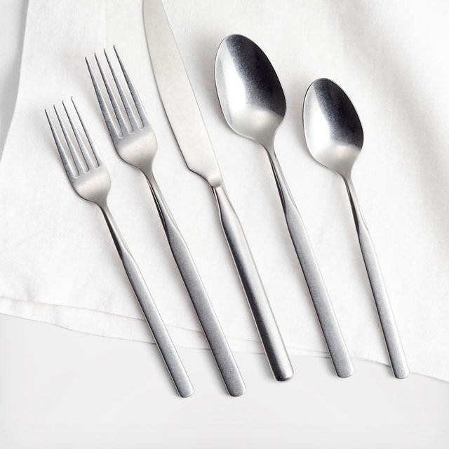 Crate & Barrel Mercer 5-Piece Flatware Set, Service for 1