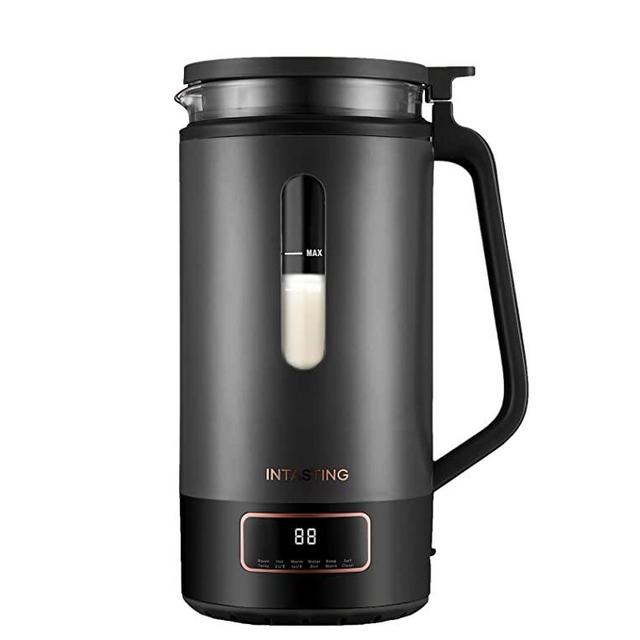 INTASTING Automatic Nut Milk Maker, Glass Inner, Homemade Almond, Oats, Etc Grain, Soy Milk Machine with 6 Preset, Keep Warm, Delay, Boil Water, Blende, Self-Clean, Boil-Dry Protection, Easy Clean