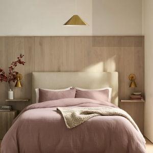 Organic Airy Gauze Duvet Cover Set in Fig