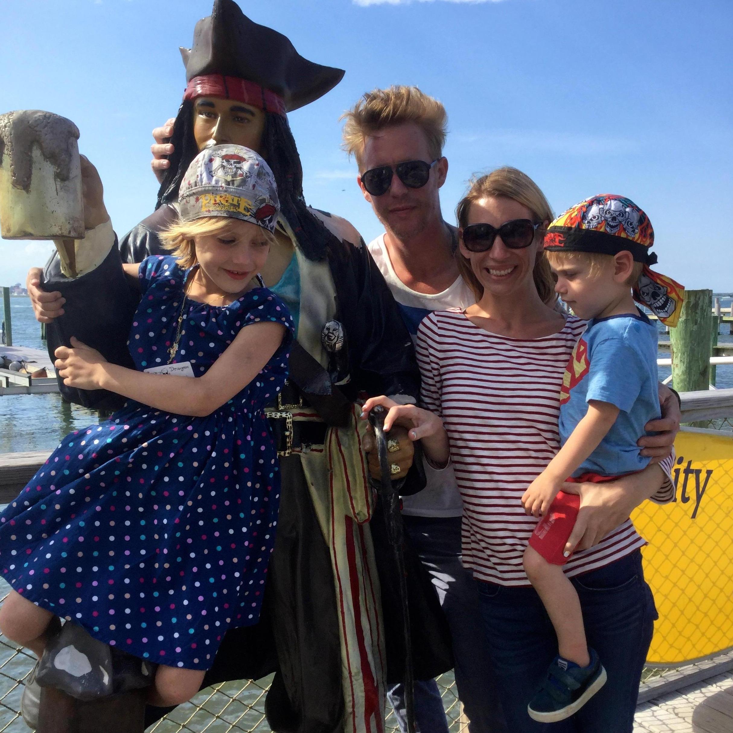 Pirate family in Ocean City.