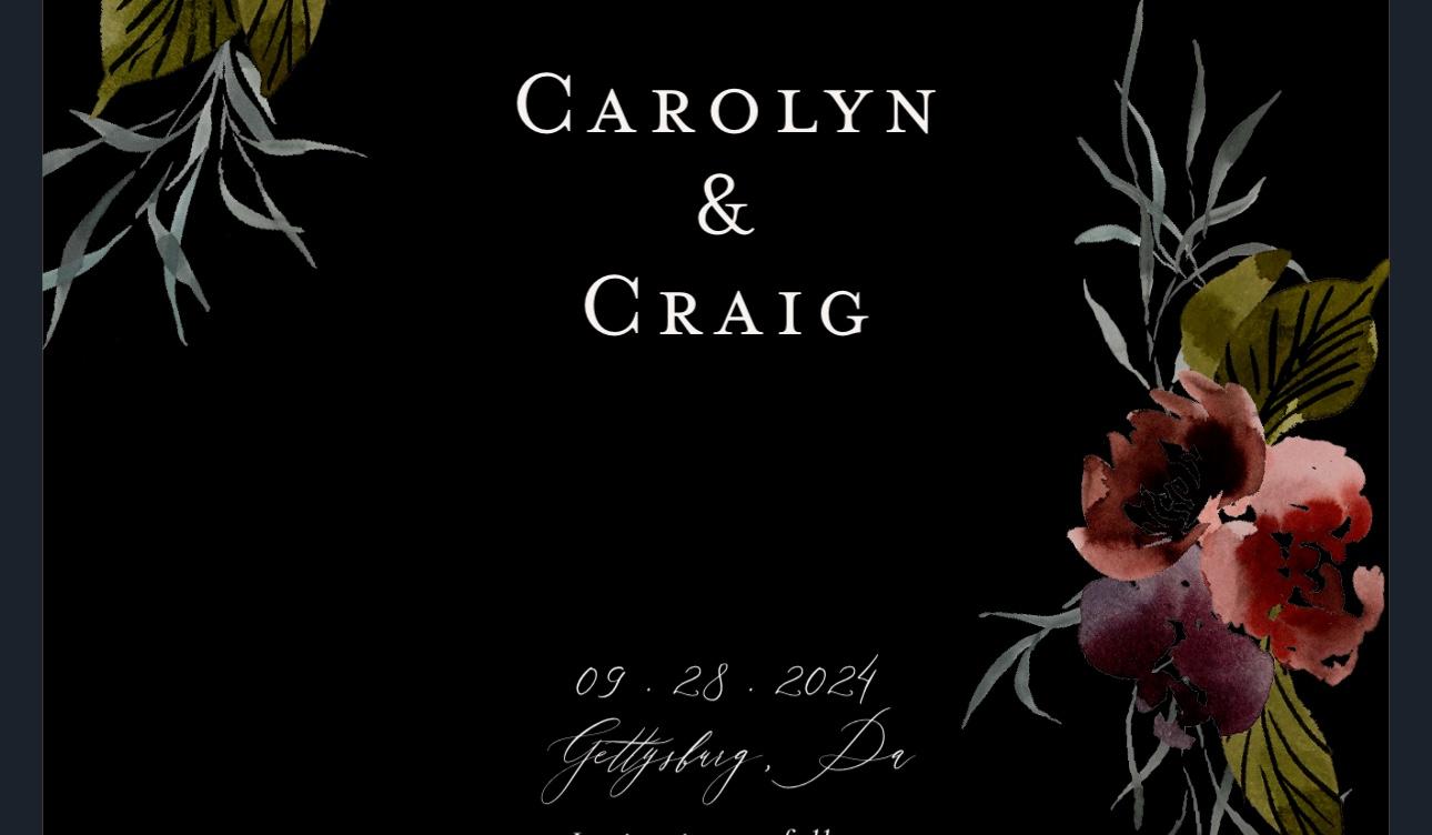 The Wedding Website of Craig Woerner and Carolyn Lindsey