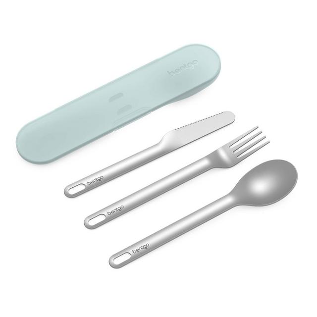 Bentgo Stainless Steel Flatware Set - Aqua