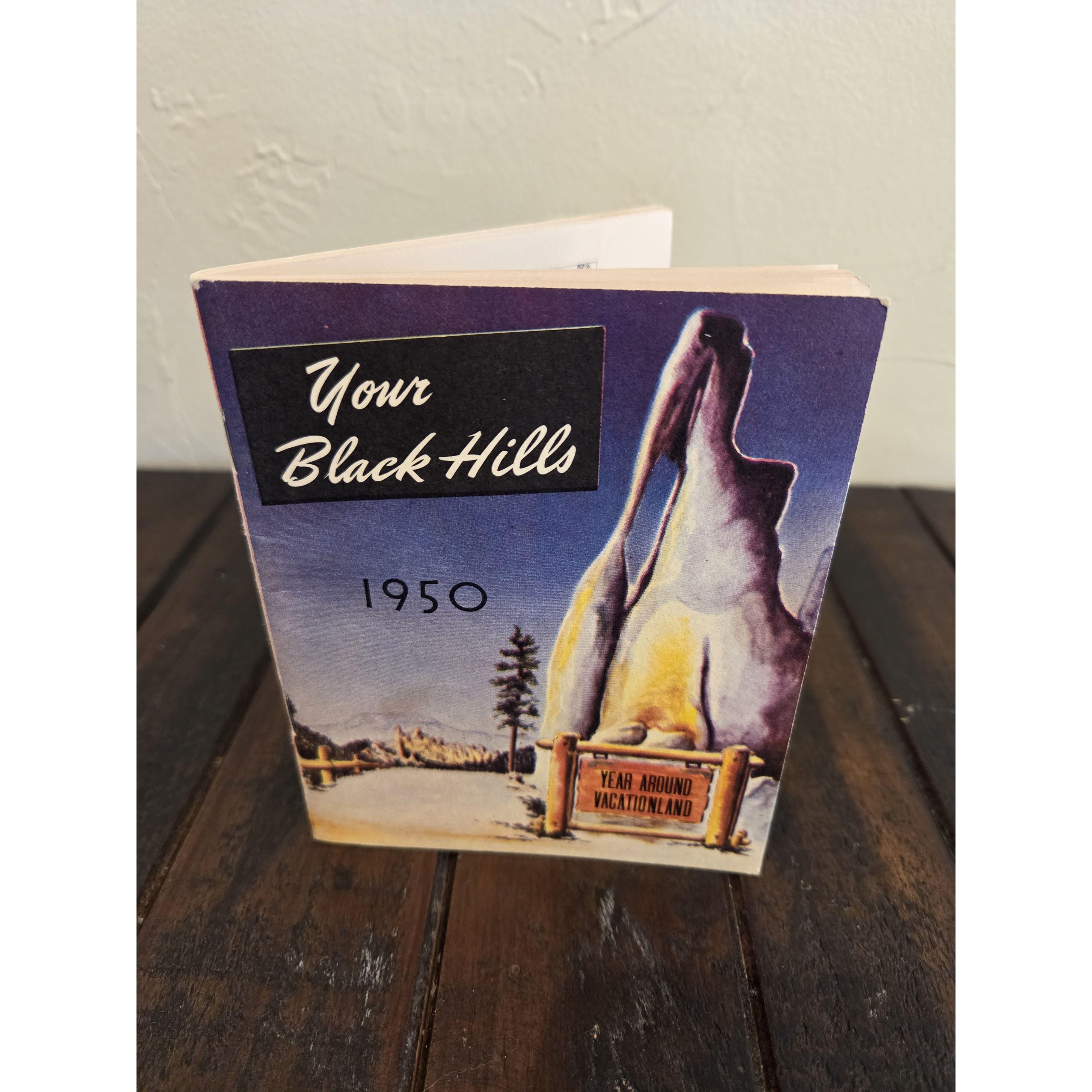 The inspiration for our wedding invitation. This book from 1950 has a lot of fun things in it about the Black Hills!