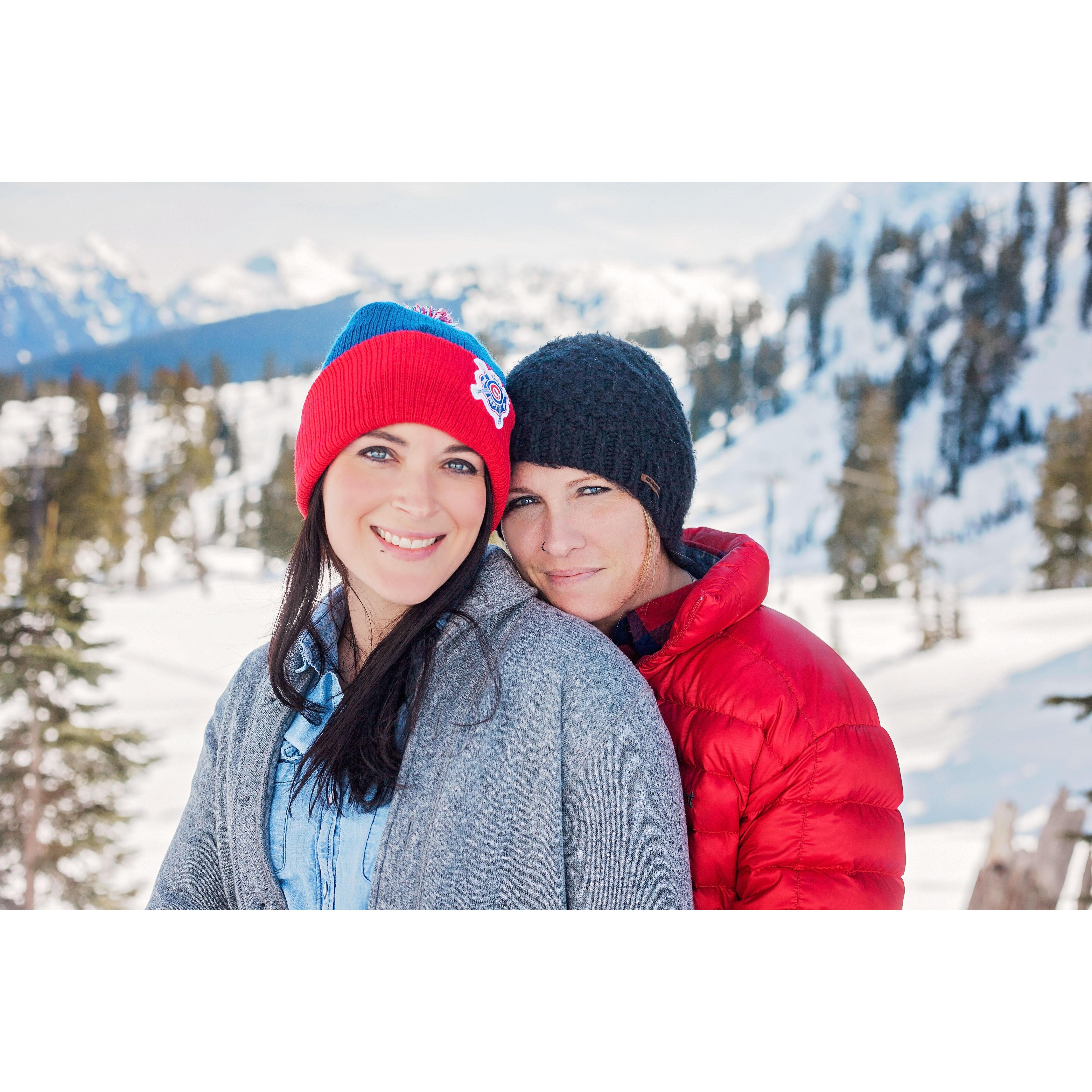 Engagement photos at Mt Baker